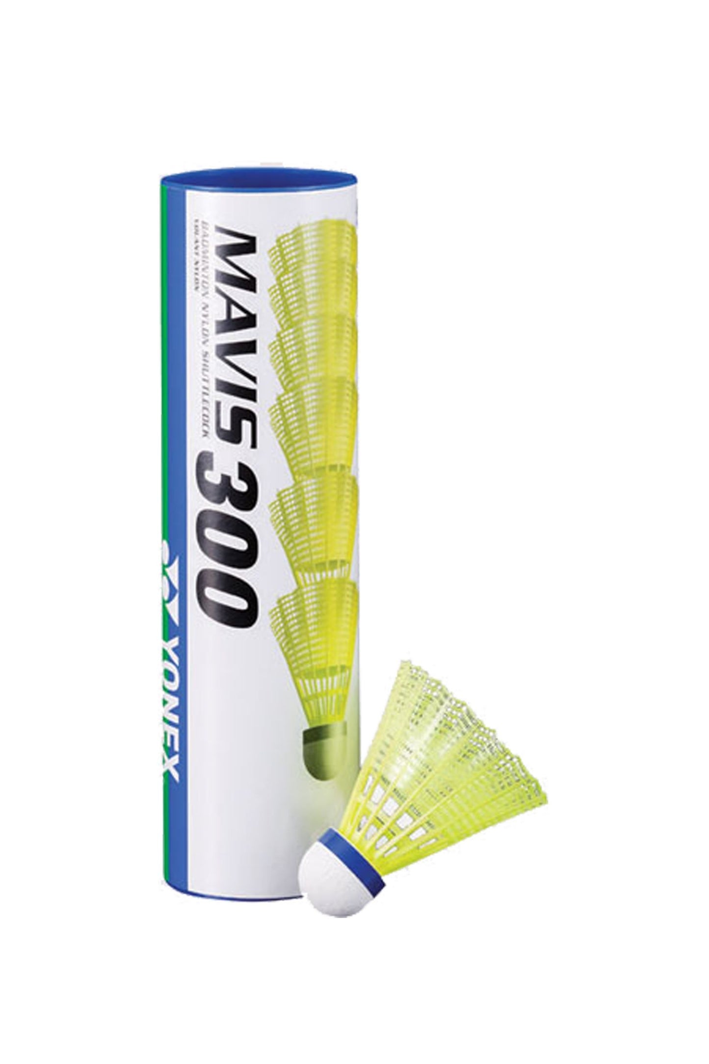 Yonex Mavis 300 Nylon Shuttlecock (6 pk - blue)